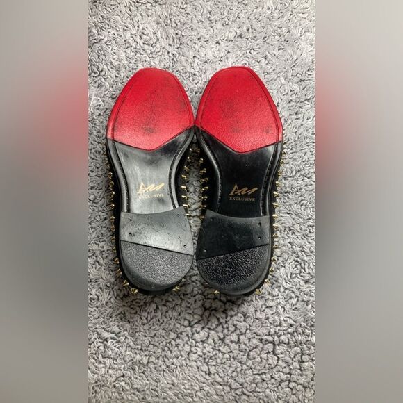 AM Exclusive 7.5 |AM Harvie Exclusive Smoker Velvet W/Spikes Slip On - Picture 6 of 11